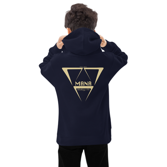 YOUTH HOODIE NAVY GOLD