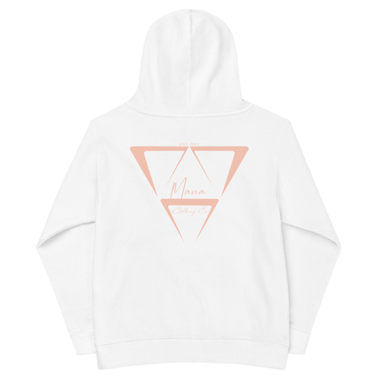 YOUTH HOODIE WHITE PINK